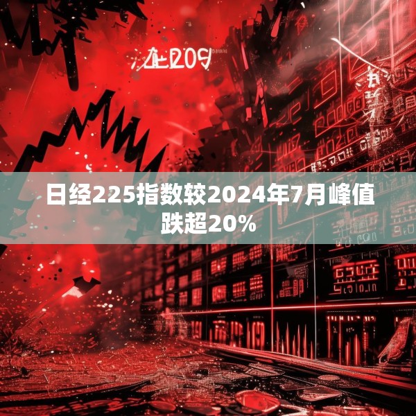 日经225指数较2024年7月峰值跌超20%