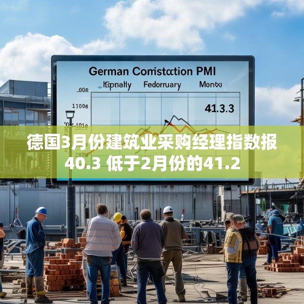 德国3月份建筑业采购经理指数报40.3 低于2月份的41.2