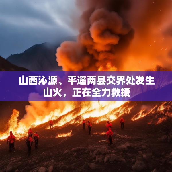 山西沁源、平遥两县交界处发生山火，正在全力救援