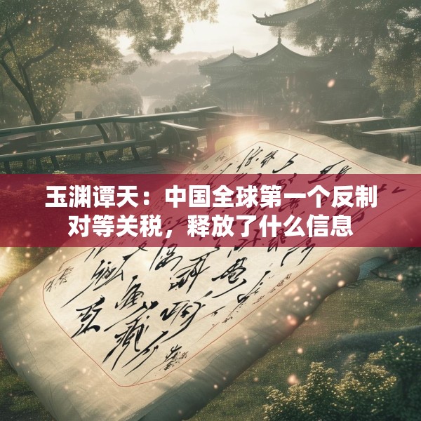 玉渊谭天：中国全球第一个反制对等关税，释放了什么信息
