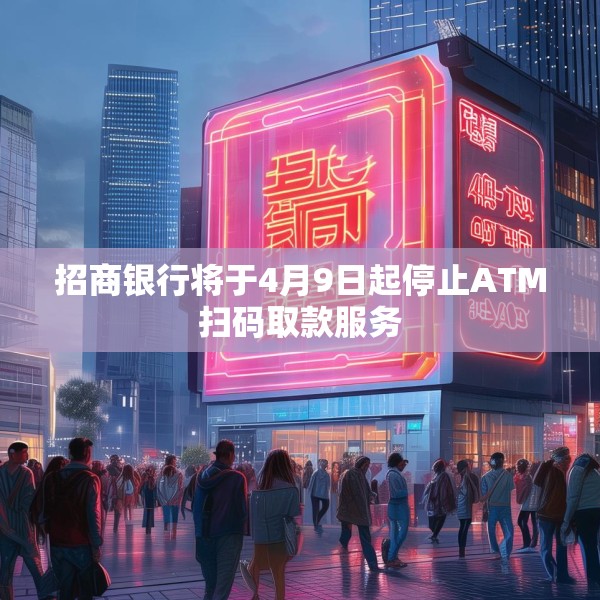 招商银行将于4月9日起停止ATM扫码取款服务