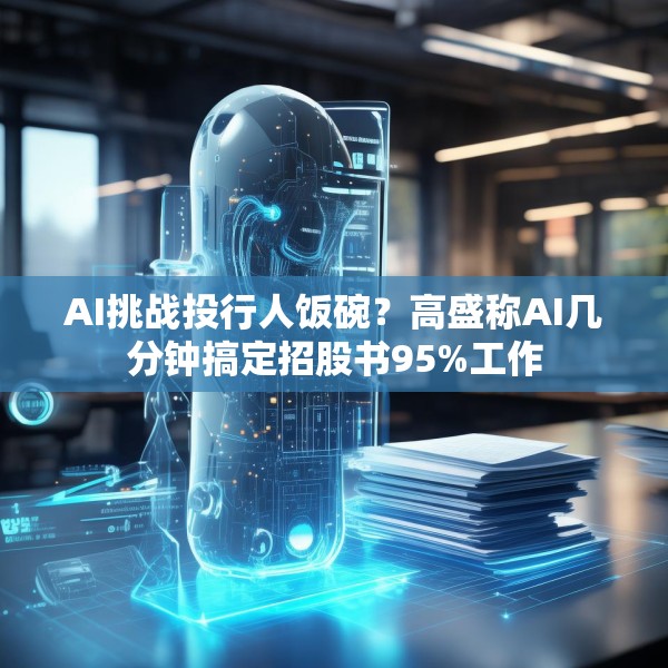 AI挑战投行人饭碗？高盛称AI几分钟搞定招股书95%工作