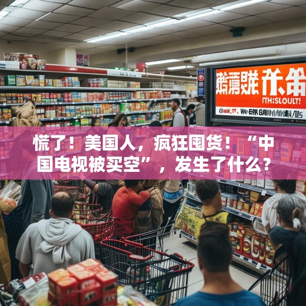 慌了！美国人，疯狂囤货！“中国电视被买空”，发生了什么？