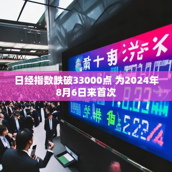 日经指数跌破33000点 为2024年8月6日来首次