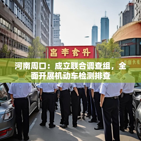 河南周口：成立联合调查组，全面开展机动车检测排查