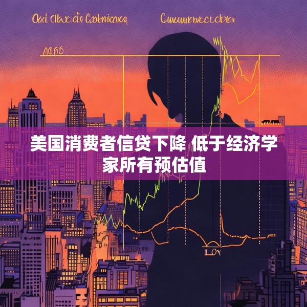 美国消费者信贷下降 低于经济学家所有预估值