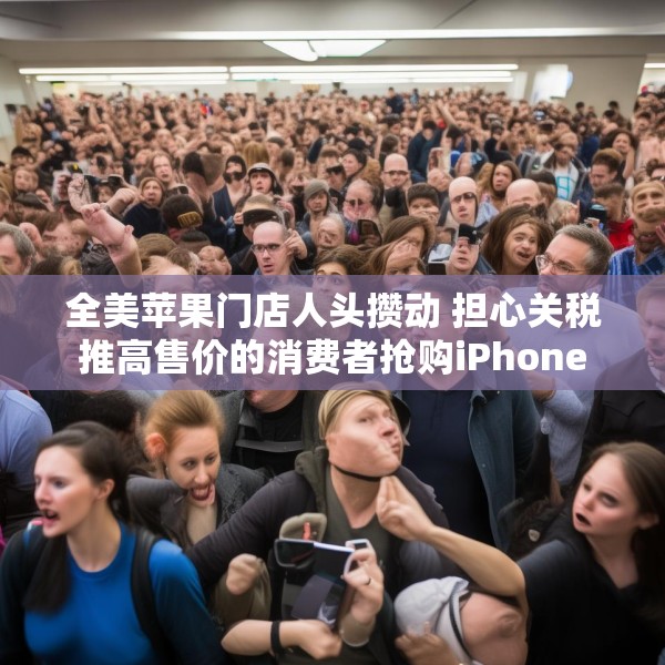 全美苹果门店人头攒动 担心关税推高售价的消费者抢购iPhone