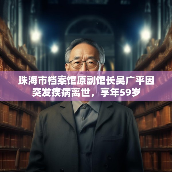 珠海市档案馆原副馆长吴广平因突发疾病离世，享年59岁