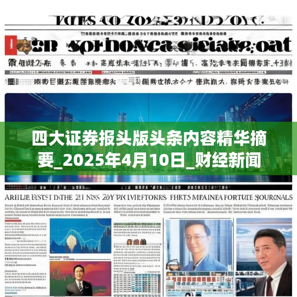 四大证券报头版头条内容精华摘要_2025年4月10日_财经新闻