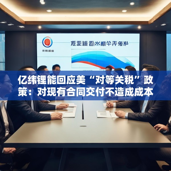 亿纬锂能回应美“对等关税”政策：对现有合同交付不造成成本影响