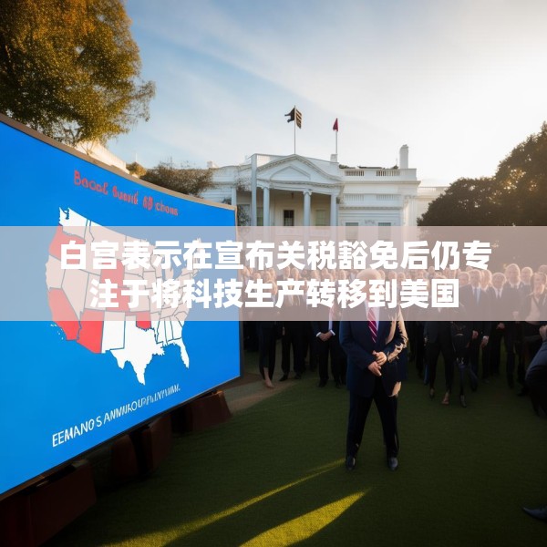 白宫表示在宣布关税豁免后仍专注于将科技生产转移到美国