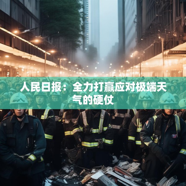 人民日报：全力打赢应对极端天气的硬仗
