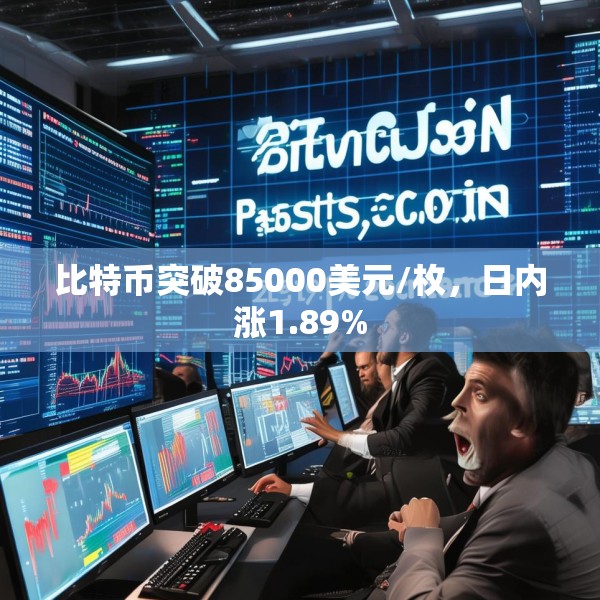 比特币突破85000美元/枚，日内涨1.89%