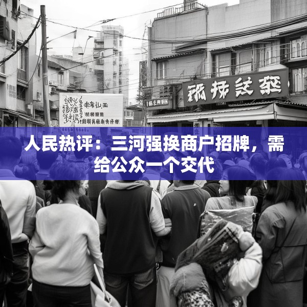 人民热评：三河强换商户招牌，需给公众一个交代