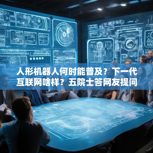 人形机器人何时能普及？下一代互联网啥样？五院士答网友提问