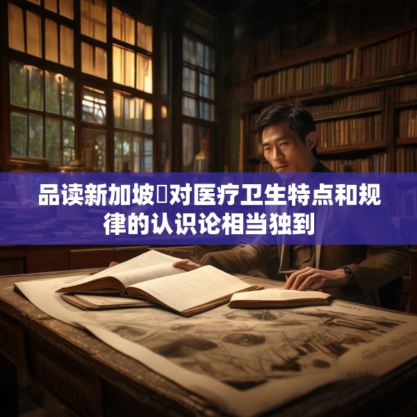 品读新加坡⑪对医疗卫生特点和规律的认识论相当独到