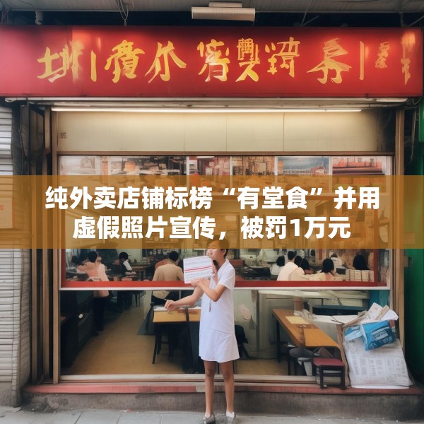 纯外卖店铺标榜“有堂食”并用虚假照片宣传，被罚1万元