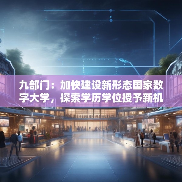九部门：加快建设新形态国家数字大学，探索学历学位授予新机制
