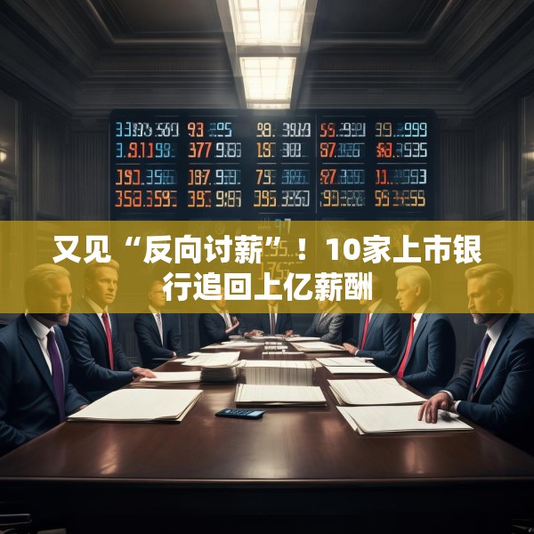 又见“反向讨薪”！10家上市银行追回上亿薪酬