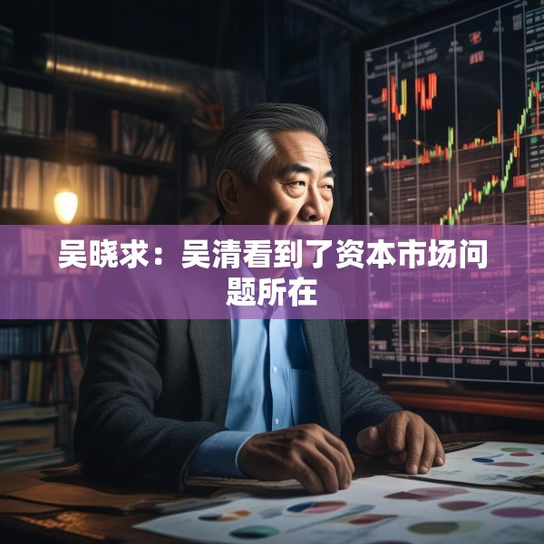 吴晓求：吴清看到了资本市场问题所在
