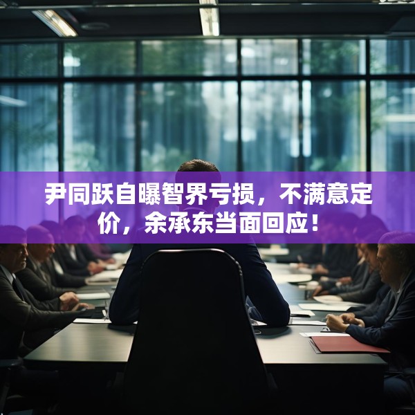 尹同跃自曝智界亏损，不满意定价，余承东当面回应！