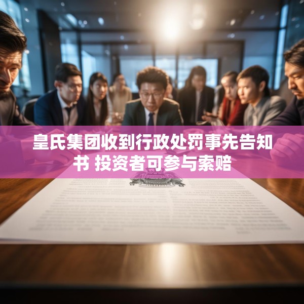 皇氏集团收到行政处罚事先告知书 投资者可参与索赔