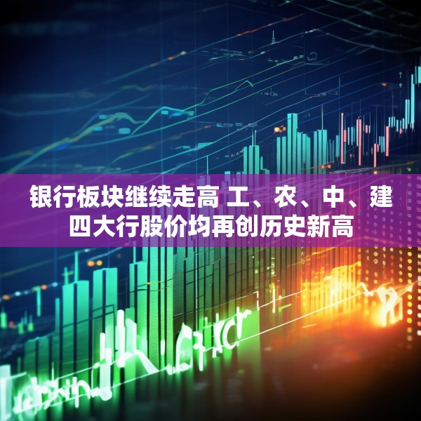 银行板块继续走高 工、农、中、建四大行股价均再创历史新高
