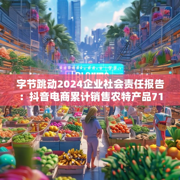 字节跳动2024企业社会责任报告：抖音电商累计销售农特产品71亿单