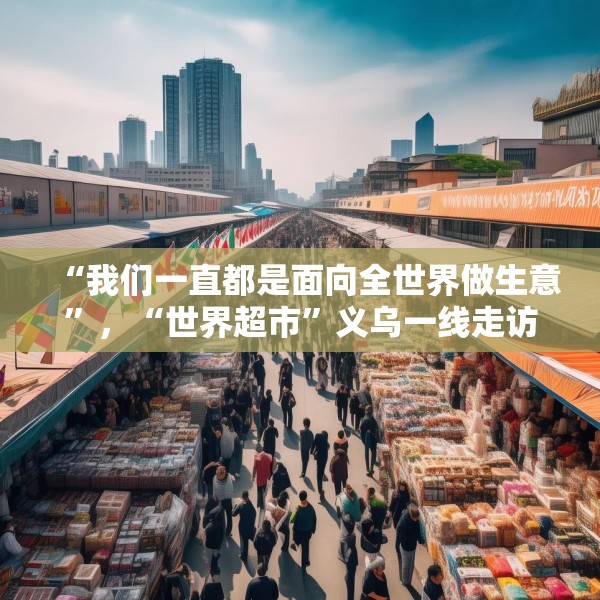 “我们一直都是面向全世界做生意”，“世界超市”义乌一线走访见闻