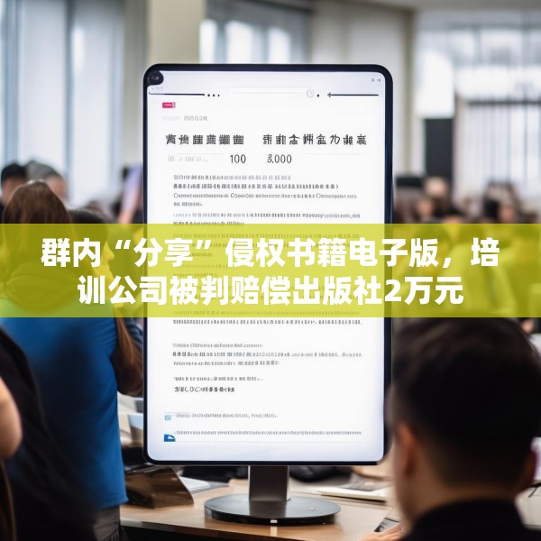 群内“分享”侵权书籍电子版，培训公司被判赔偿出版社2万元