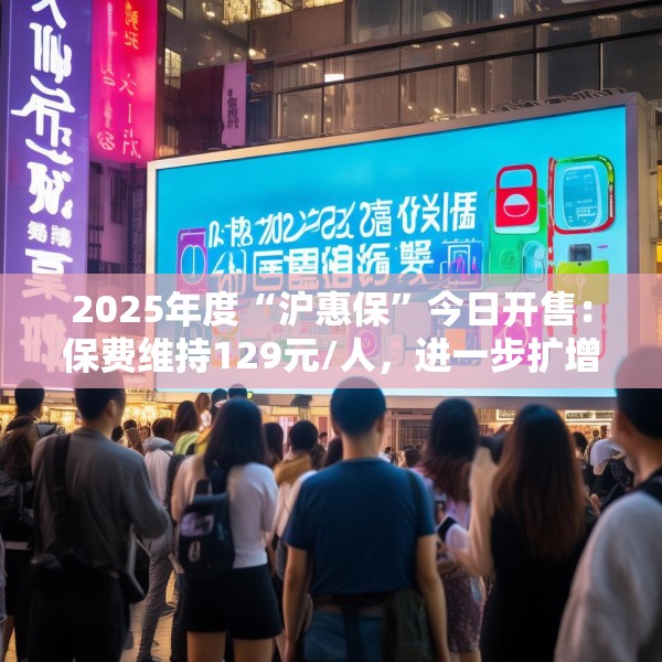 2025年度“沪惠保”今日开售：保费维持129元/人，进一步扩增国内外特药种类