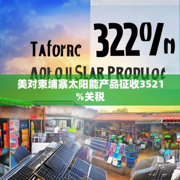 美对柬埔寨太阳能产品征收3521%关税
