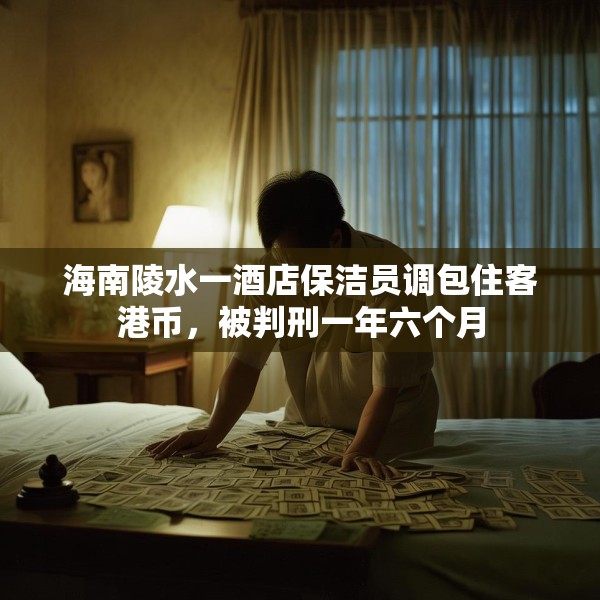 海南陵水一酒店保洁员调包住客港币，被判刑一年六个月
