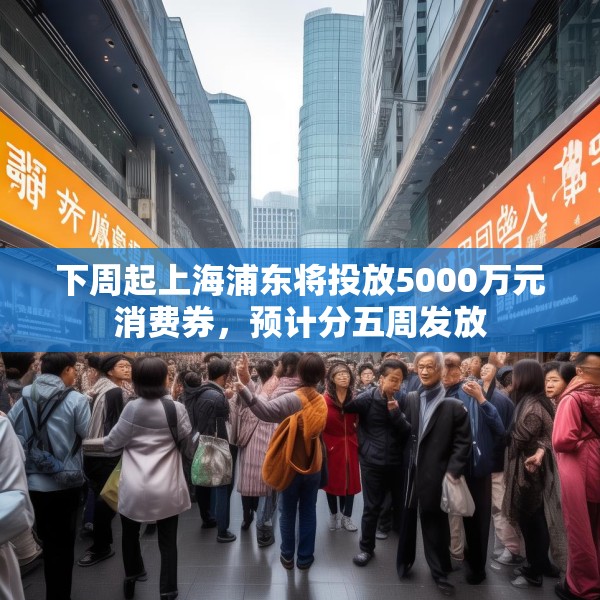 下周起上海浦东将投放5000万元消费券，预计分五周发放
