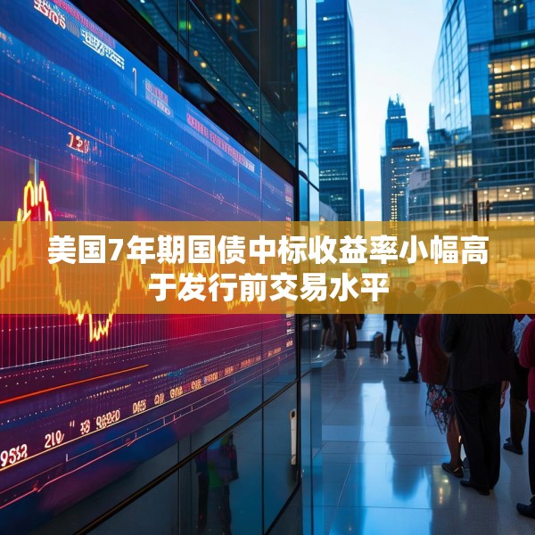 美国7年期国债中标收益率小幅高于发行前交易水平