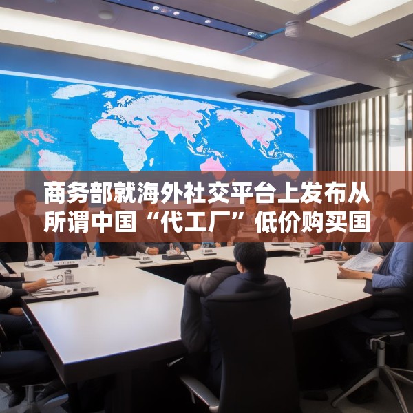 商务部就海外社交平台上发布从所谓中国“代工厂”低价购买国际知名品牌事答问