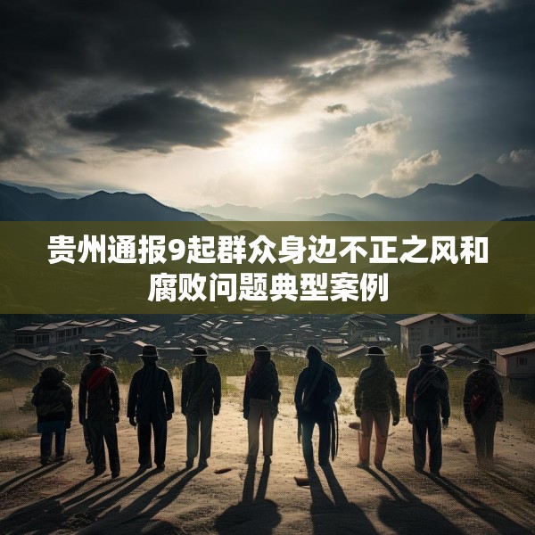 贵州通报9起群众身边不正之风和腐败问题典型案例