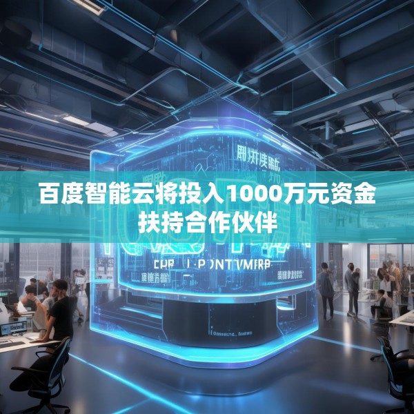 百度智能云将投入1000万元资金扶持合作伙伴