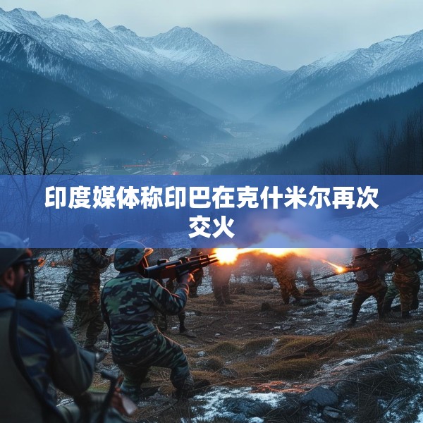 印度媒体称印巴在克什米尔再次交火