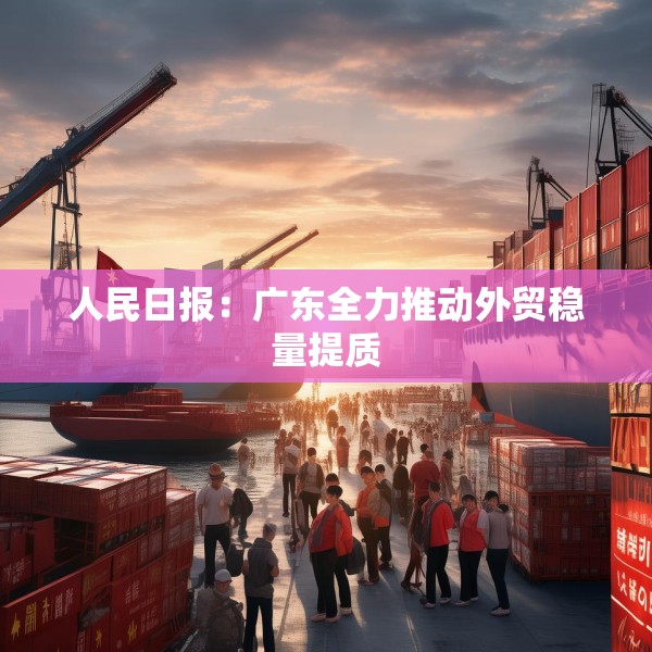人民日报：广东全力推动外贸稳量提质