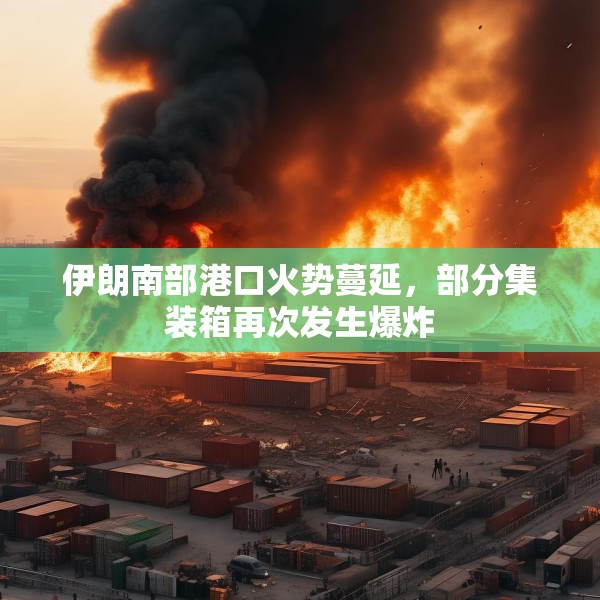 伊朗南部港口火势蔓延，部分集装箱再次发生爆炸
