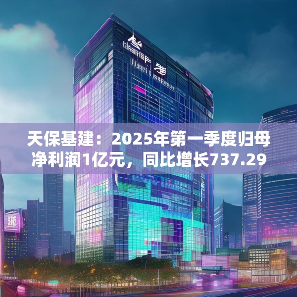 天保基建：2025年第一季度归母净利润1亿元，同比增长737.29%