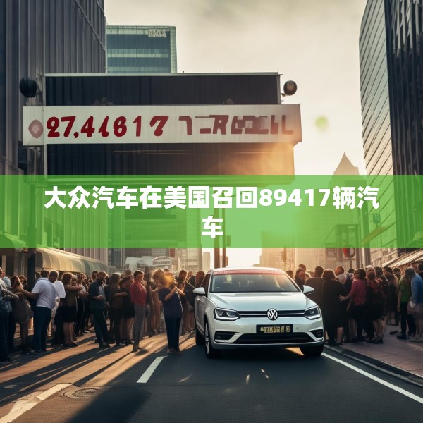 大众汽车在美国召回89417辆汽车