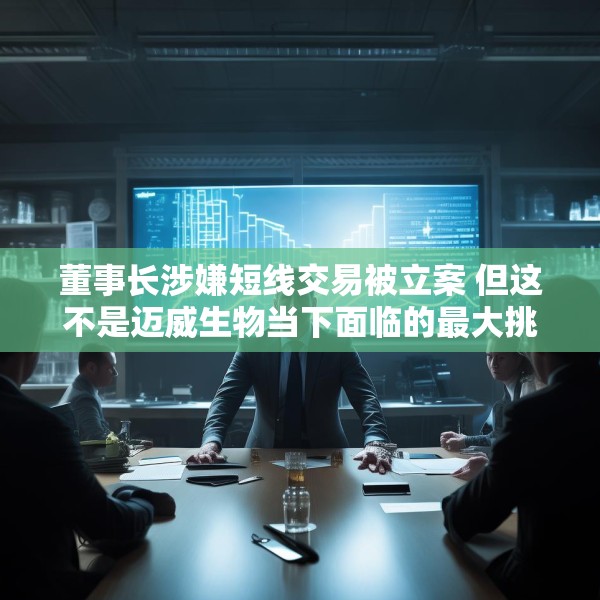 董事长涉嫌短线交易被立案 但这不是迈威生物当下面临的最大挑战
