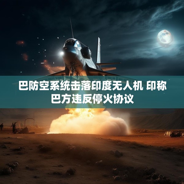 巴防空系统击落印度无人机 印称巴方违反停火协议