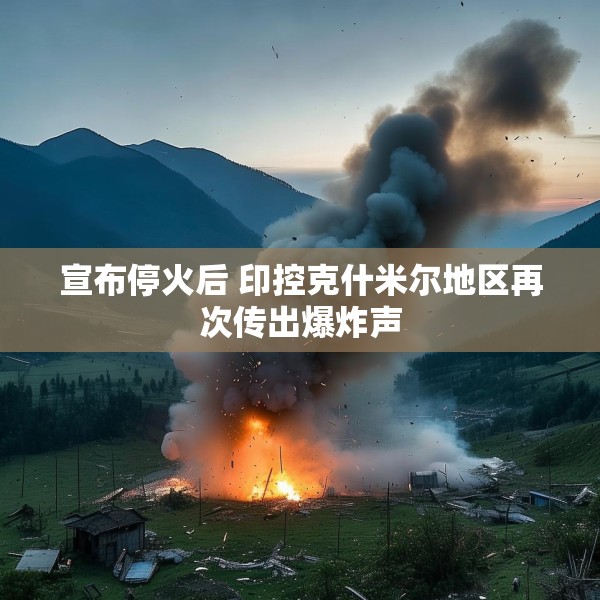 宣布停火后 印控克什米尔地区再次传出爆炸声
