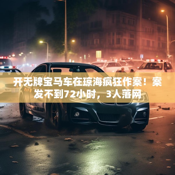 开无牌宝马车在琼海疯狂作案！案发不到72小时，3人落网