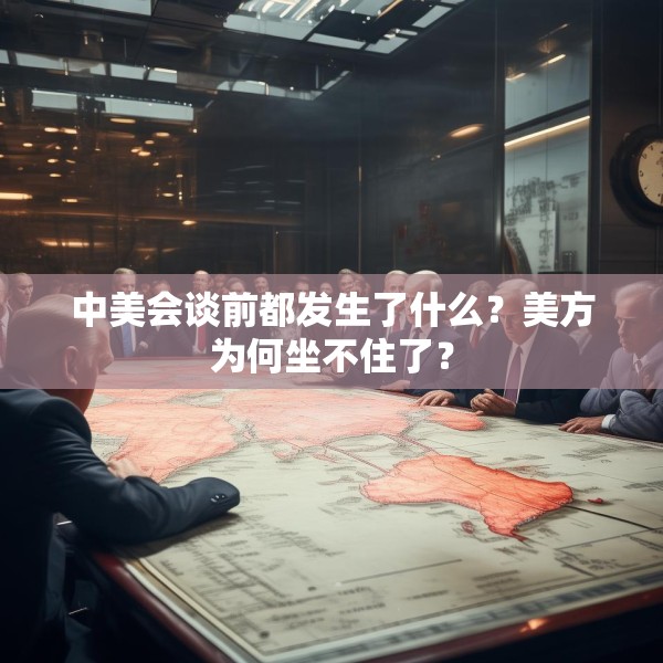 中美会谈前都发生了什么？美方为何坐不住了？