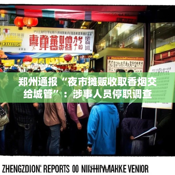 郑州通报“夜市摊贩收取香烟交给城管”：涉事人员停职调查