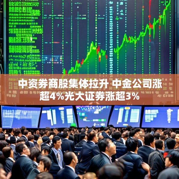 中资券商股集体拉升 中金公司涨超4%光大证券涨超3%